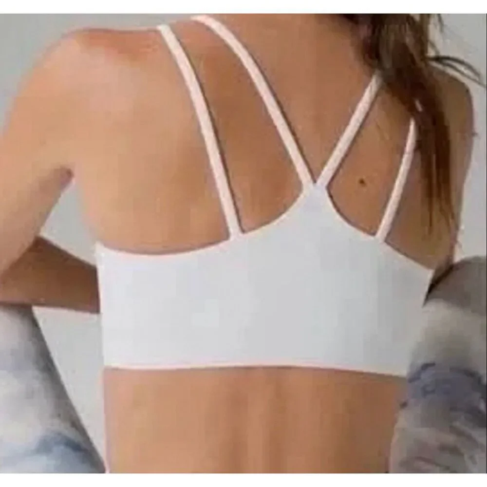 SOMA Sport Longline Yoga Sports Bra blue Wireless Women’s L NEW